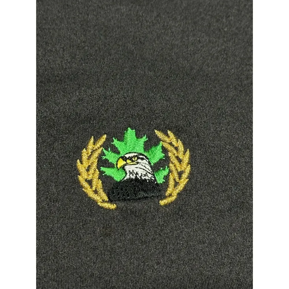 Adidas Pullover Quarter Zip Gray Long Sleeve Shirt Size 2XL Eagle Oaks Club